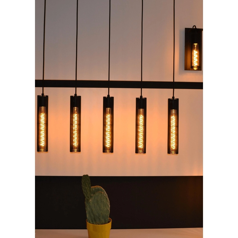 Design hanglamp Lionel 5-lichts zwart Lucide 5411212730435