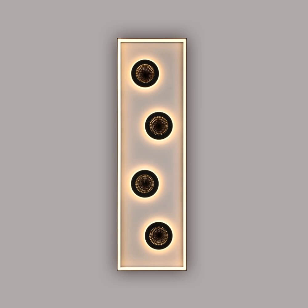 Rechthoekige plafondlamp Dune zwart Paul Neuhaus 4012248384923