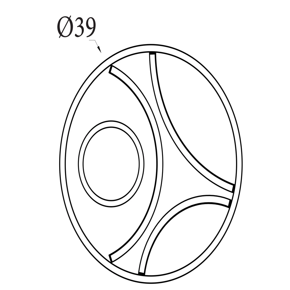 Plafonniere Zendisc zwart Searchlight 5053423298030