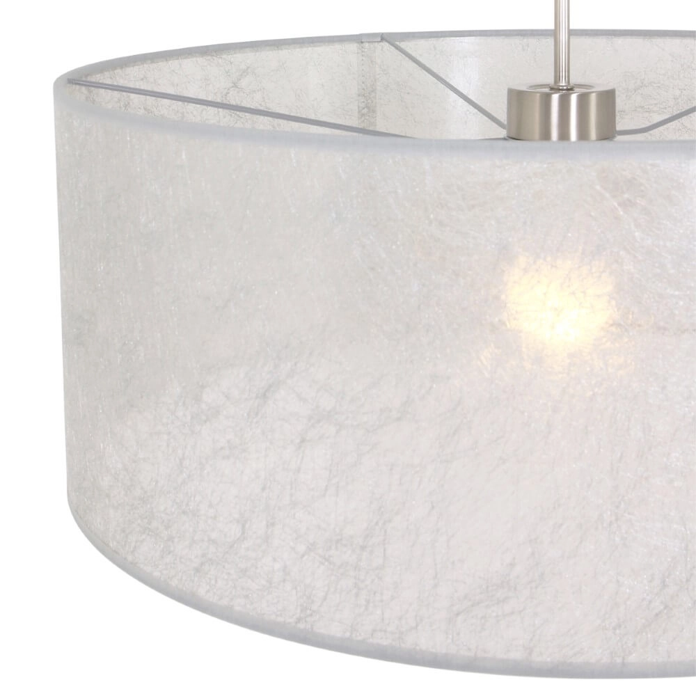 Hanglamp Stresa met 50cm zilvergrijze kap Steinhauer 8712746118155