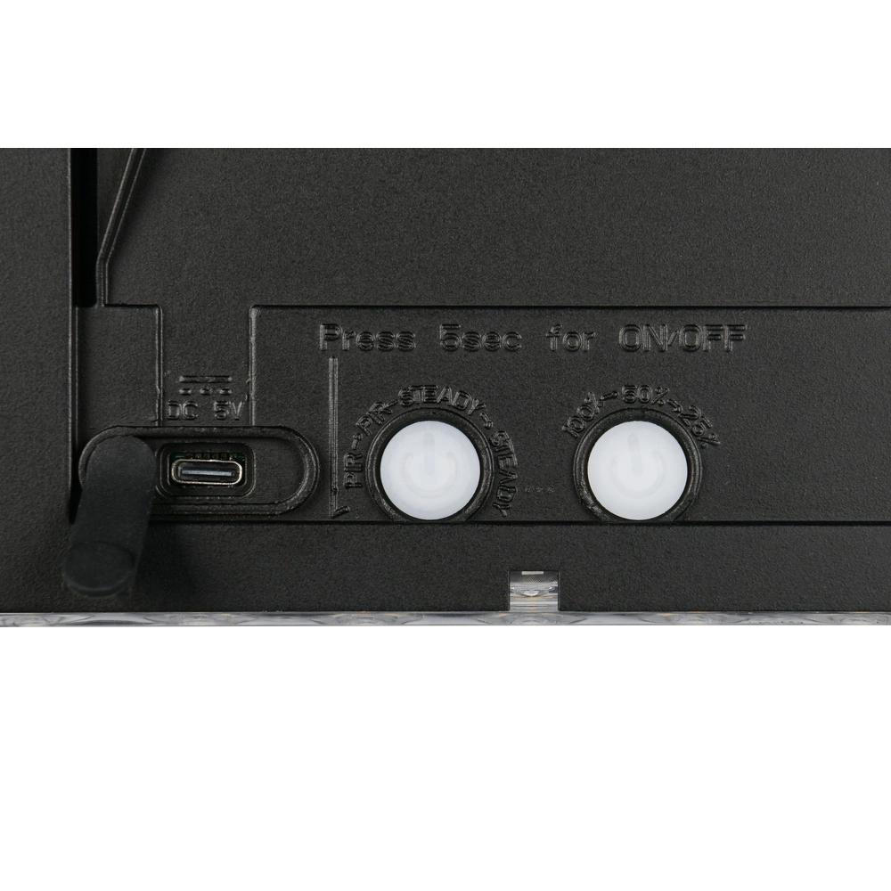 Solar wandlampje Alvorada zwart hybride Trio 4017807648034