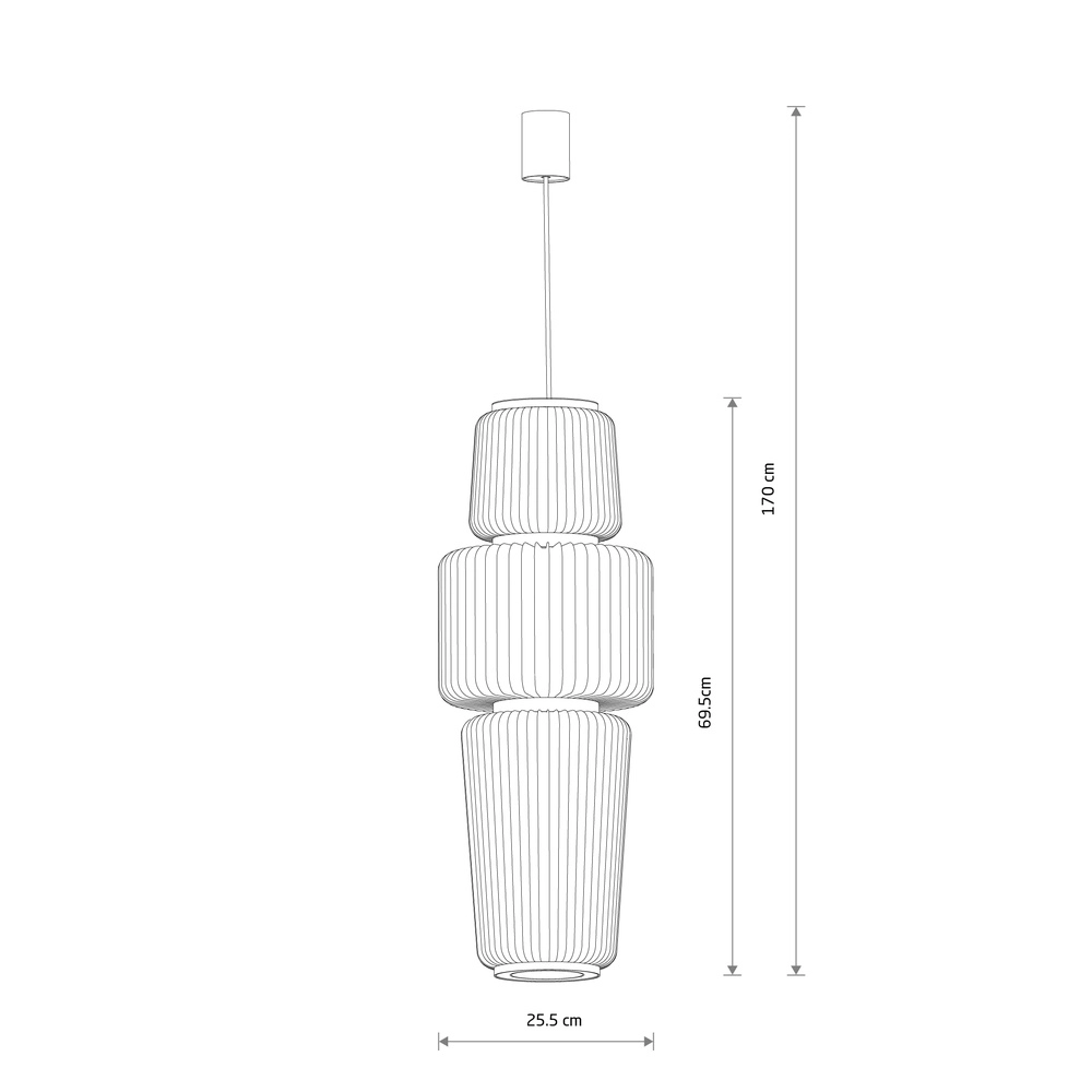 Kooilamp Nome umbra grijs Ø 25,5cm Lyora 5903139122511