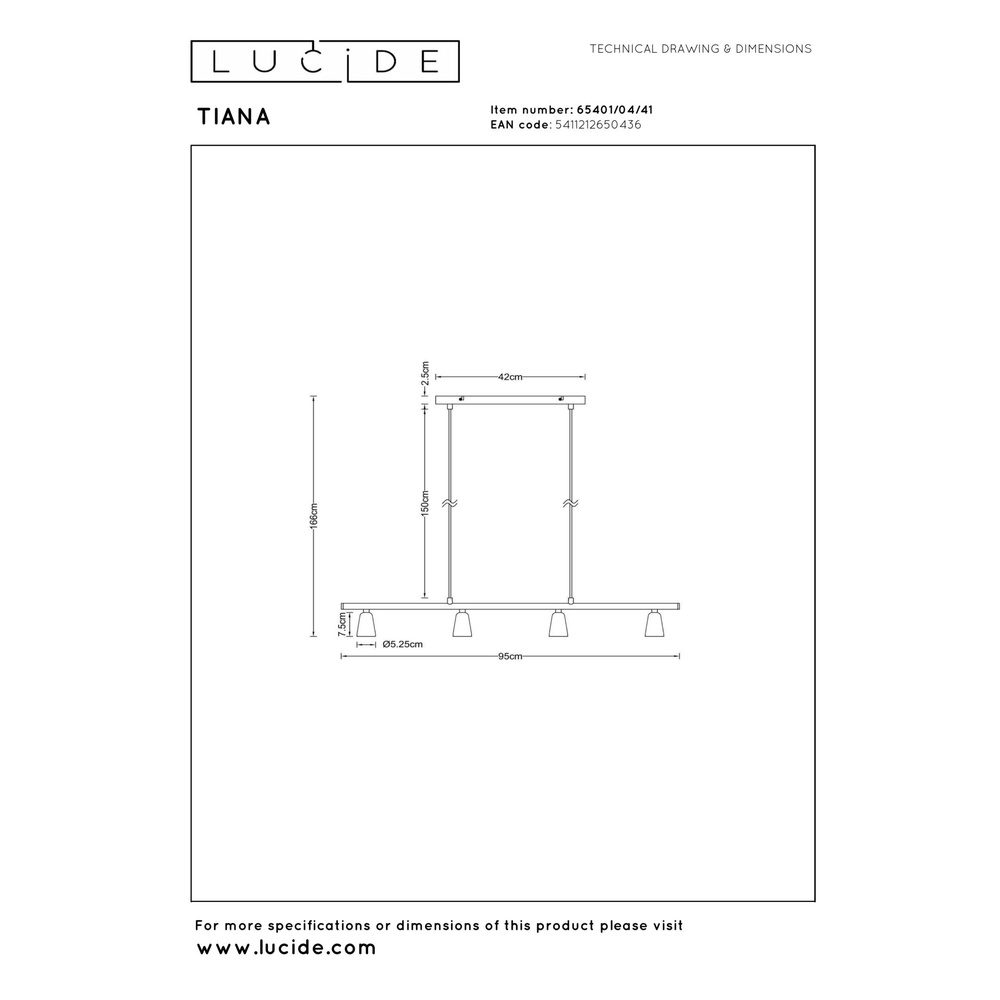 Design hanglamp Tiana taupe Lucide 5411212650436
