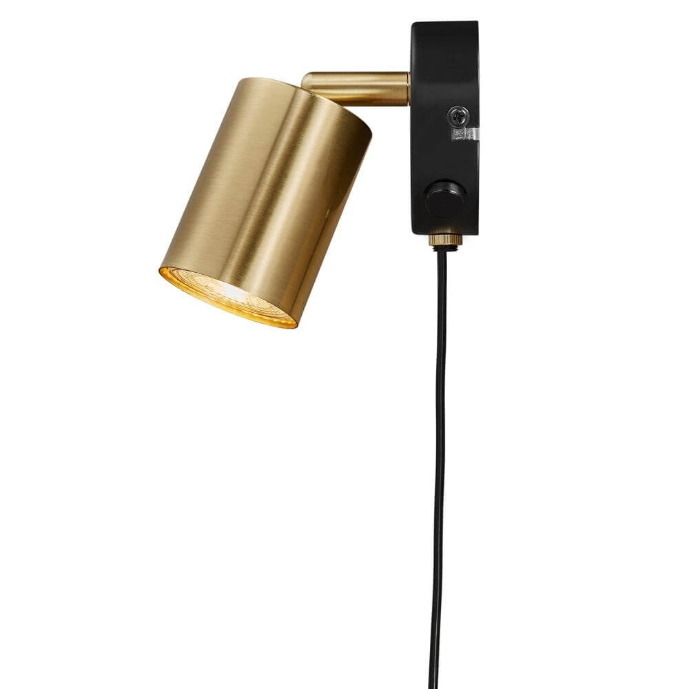 Gouden wandlamp Explore met snoer Nordlux 5704924011610