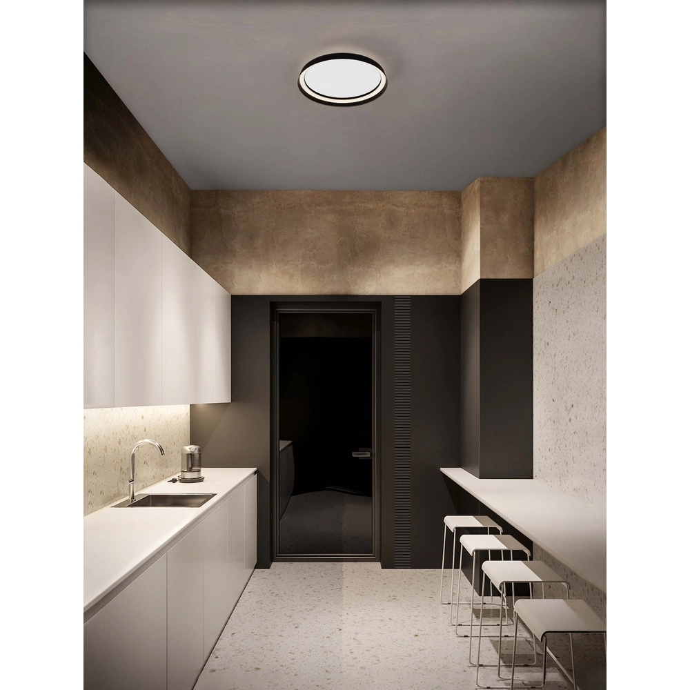 Design plafonniere Ormi Ø 45cm zwart Lyora 5212017463098