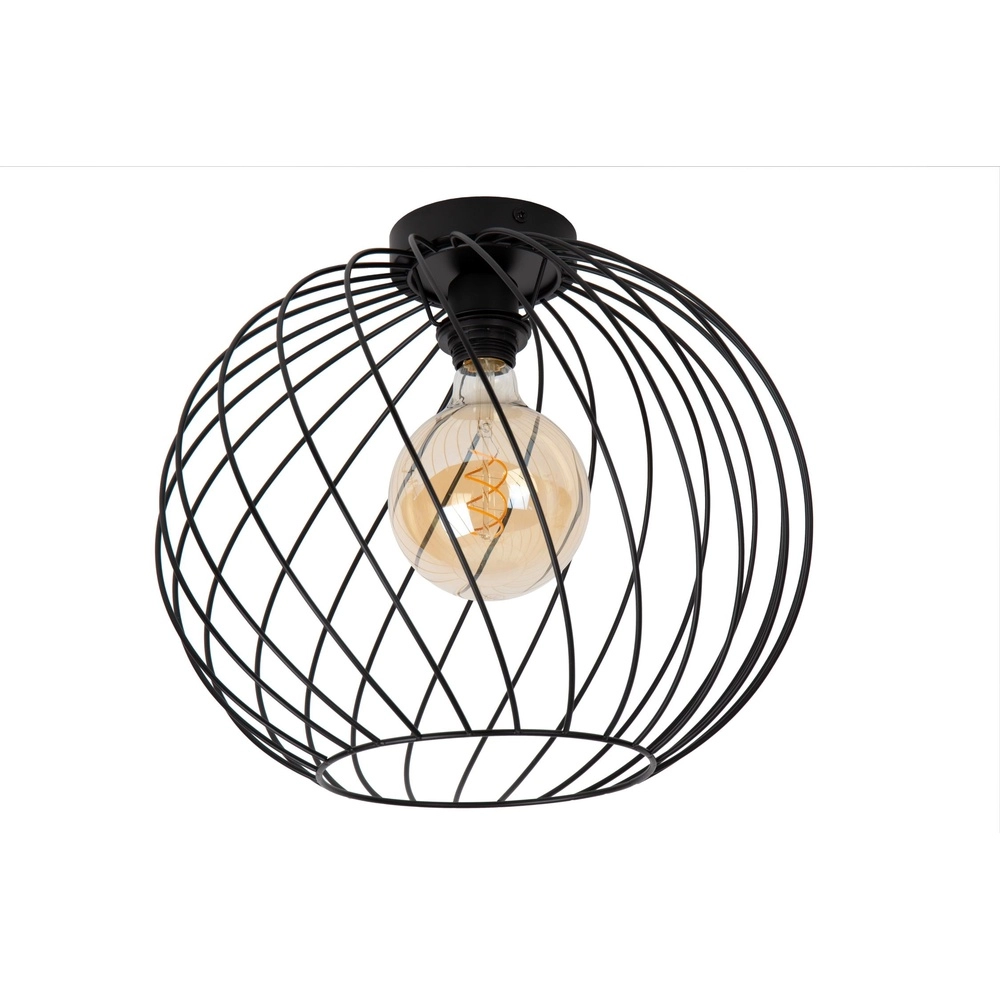 Plafondlamp Danza zwart Ø 40cm
