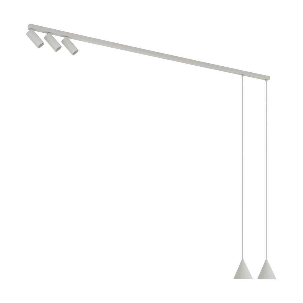 Plafond- en hanglamp Fourty grijs Lyora 5903139114516