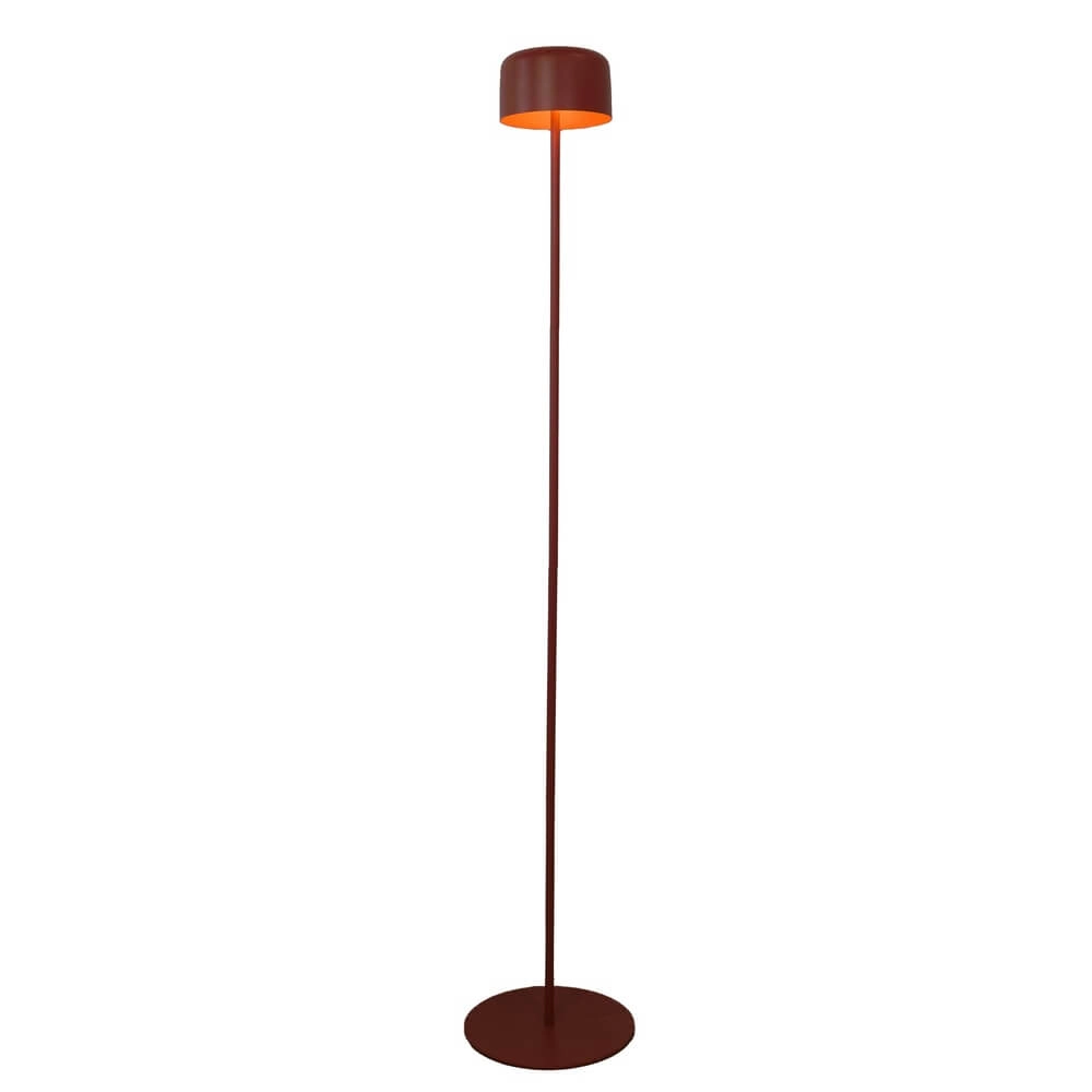 Strakke terraslamp Roccanova solar rood met usb Eglo 9008606355105