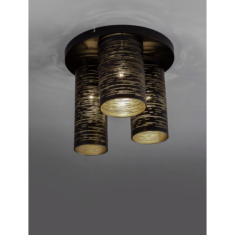 Plafondlamp Zane zwart