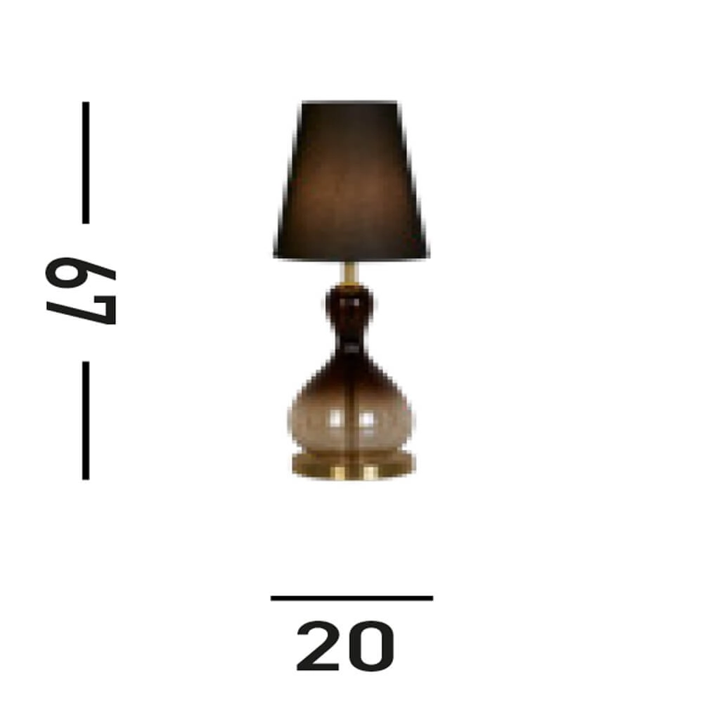 Zwarte tafellamp Marakesh met kap Searchlight 5053423267722