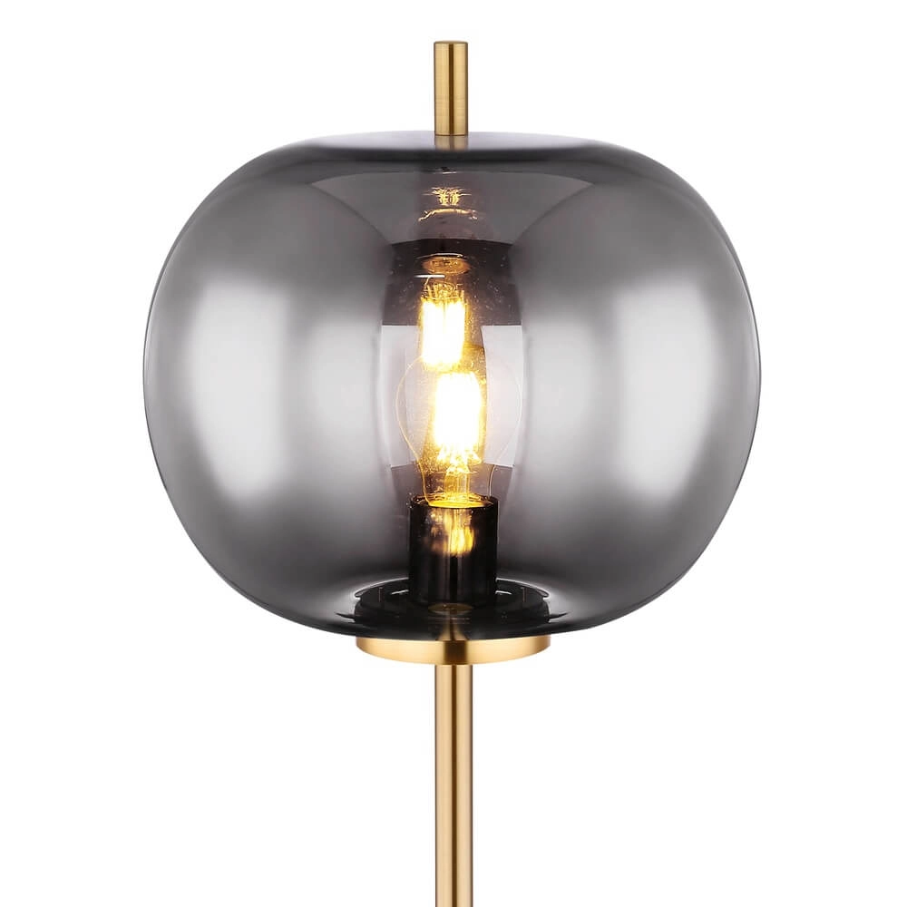Gouden vloerlamp Blacky I enkel Ø 30cm Globo 9007371422043