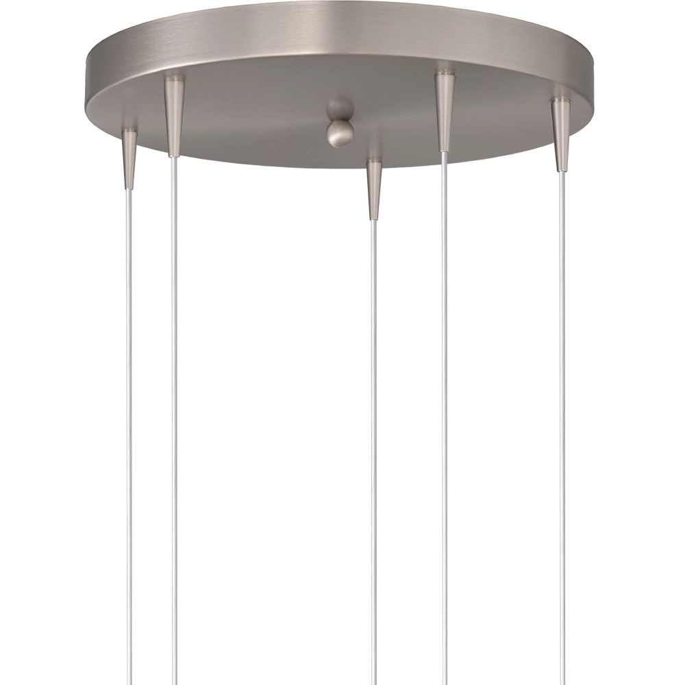 5-lichts hanglamp Talana nikkel Ø 35cm DTW Masterlight 8718121353982