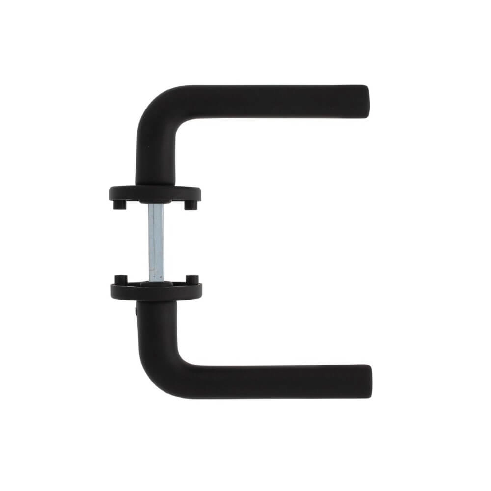 Deurklink Derby aluminium zwart Ø 5cm Intersteel 8714186505199