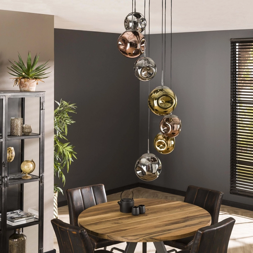 Vide hanglamp Stellar 7 glazen bollen Lyora 8716803511699