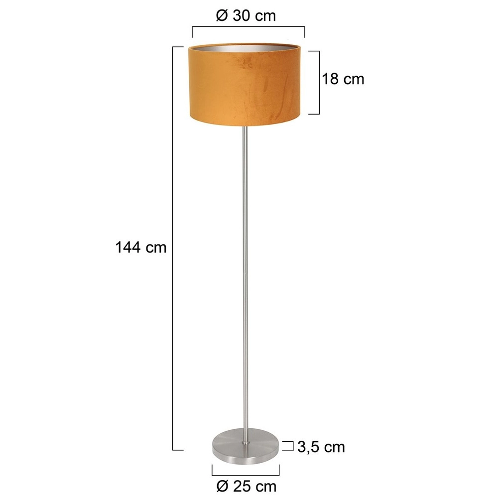 Vloerlamp Noor met gouden kap Steinhauer 8712746182255