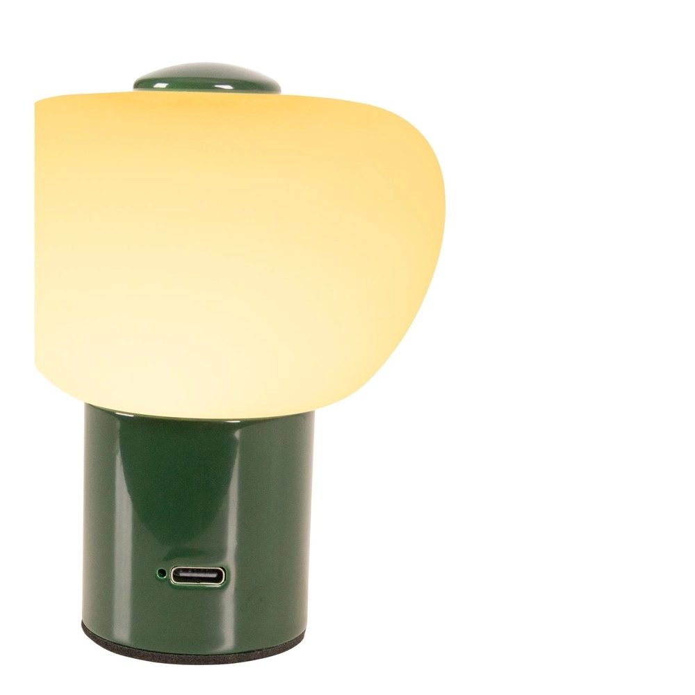 Tafellamp oplaadbaar Gustav groen Lucide 5411212442017