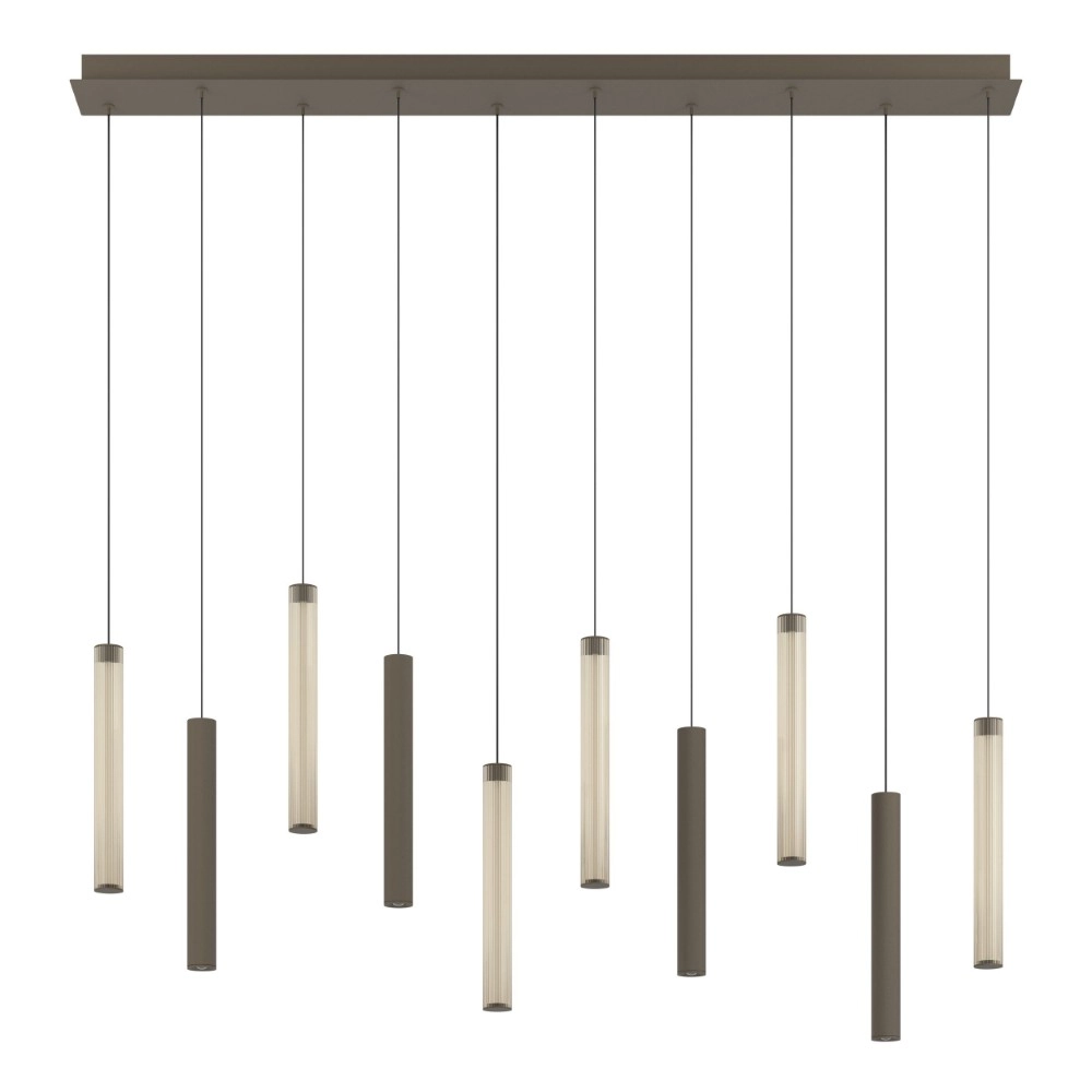 Design hanglamp Clares 10-lichts brons Stars of Light 9008606408726