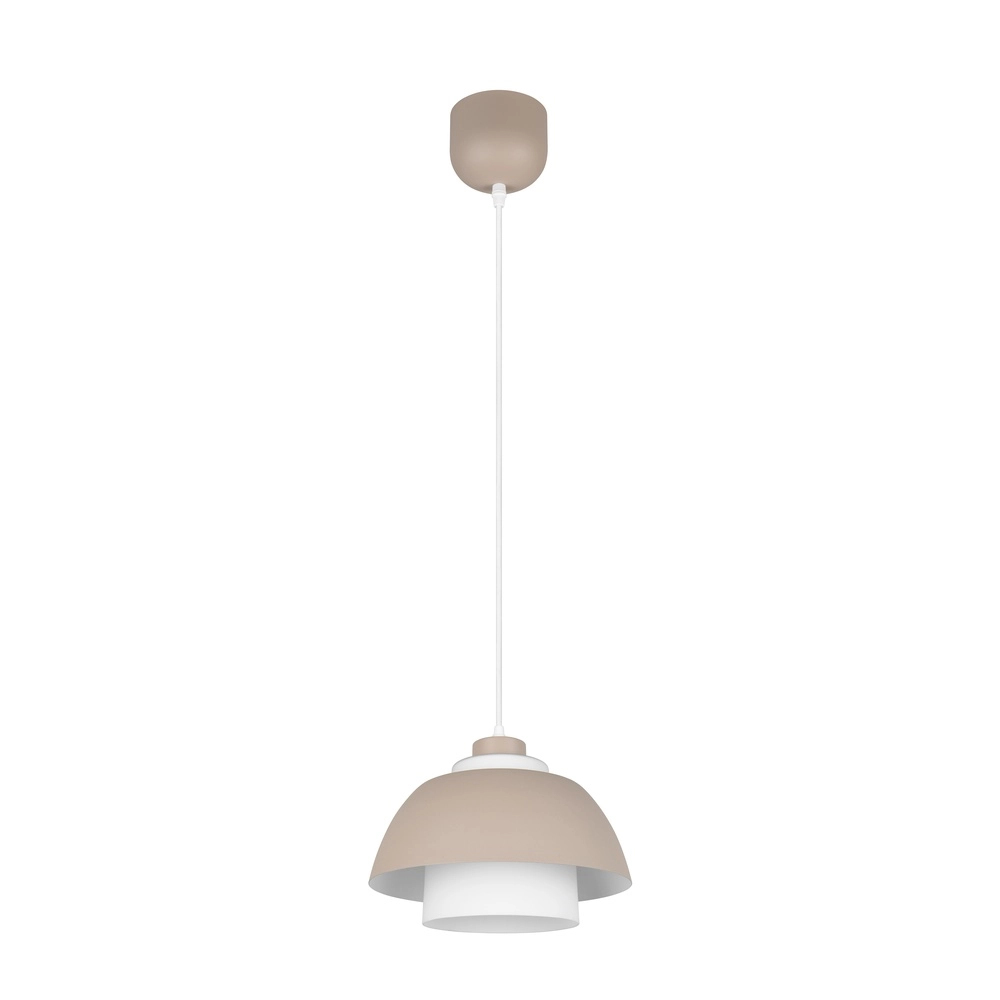 Design hanglamp Tilos zand bruin Ø 30cm Trio 4017807690118