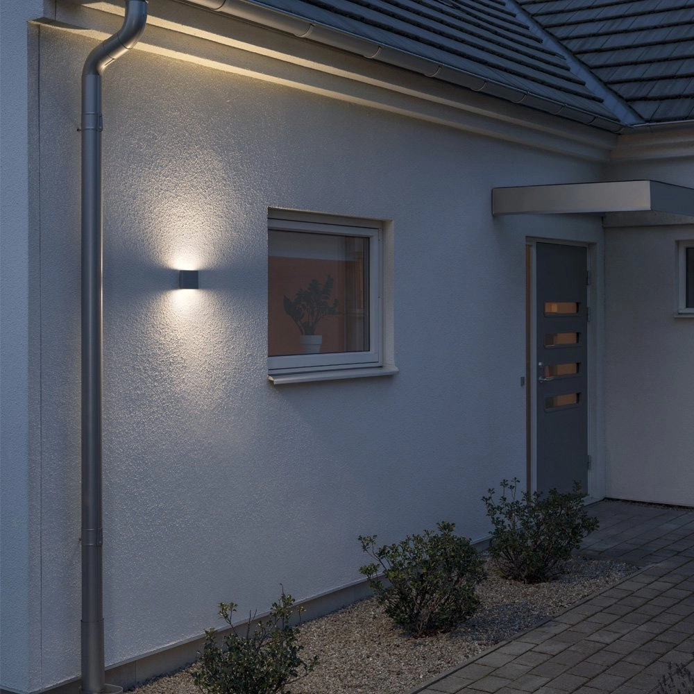 Vlakke up en downlighter Chieri 11cm antraciet KonstSmide 7318307972375