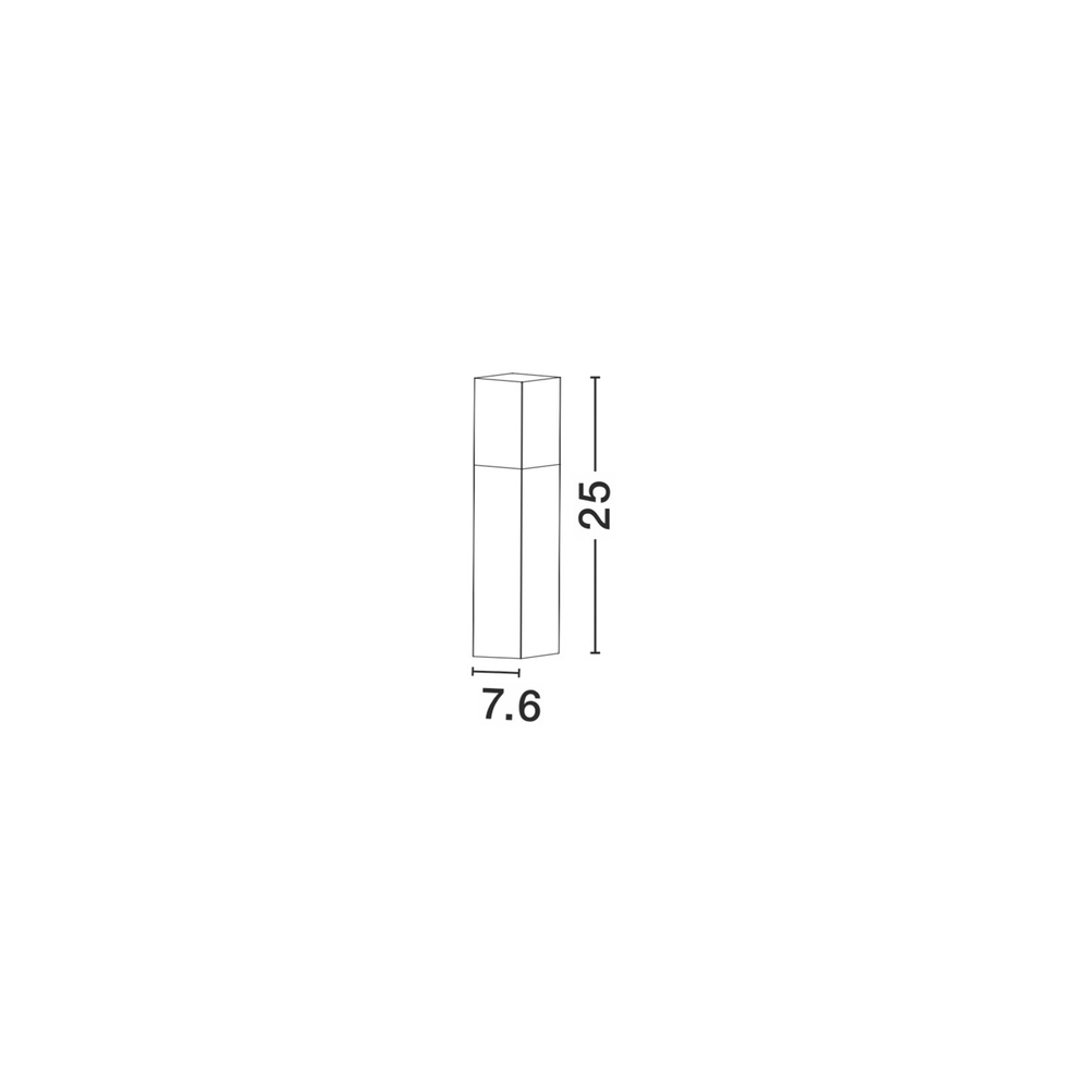 Padverlichting Stick grijs 25cm Lyora 5212017409249