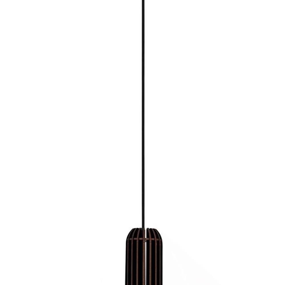 Zwart houten hanglamp Velasco Ø 31cm Eglo 9008606224067