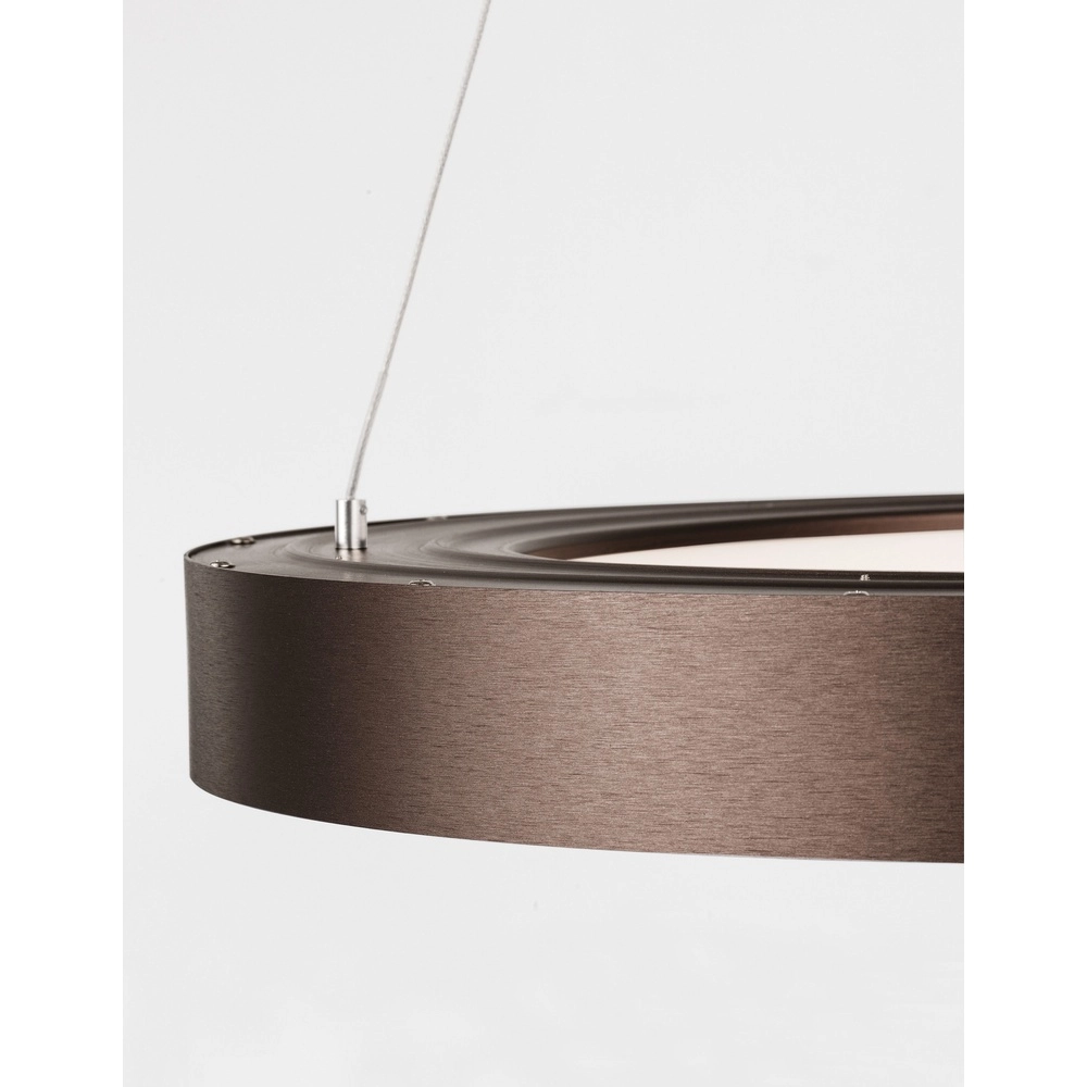 Hanglamp Rando Thin koffie bruin Ø 60cm Lyora 5212017420244