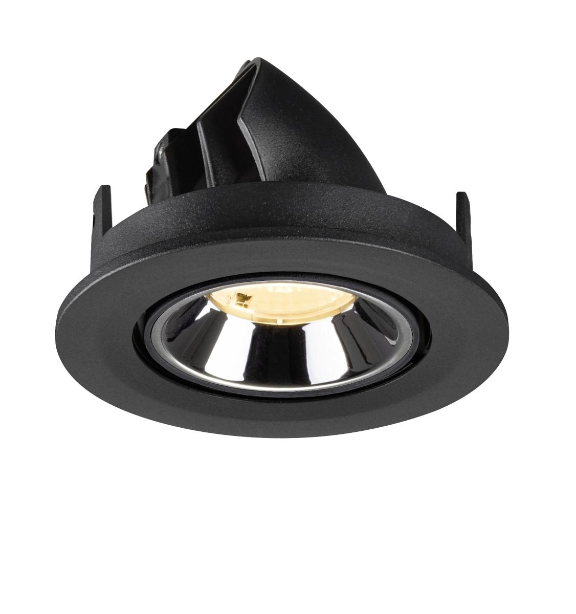 Inbouwspot Numinos Gimble S zwart/chroom 3000K - 40gr SLV 4024163313520