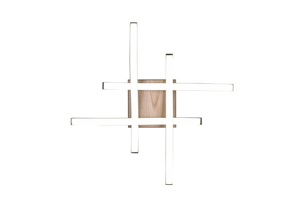 Plafondlamp Route vierkant Trio 4017807561159