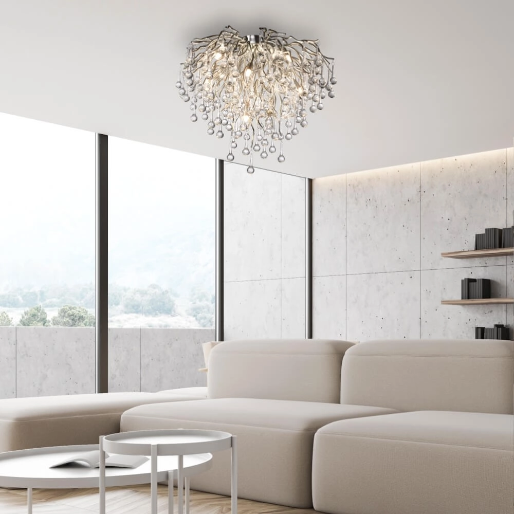 Kroonluchter Icicle metaal 50cm Paul Neuhaus 4012248352090