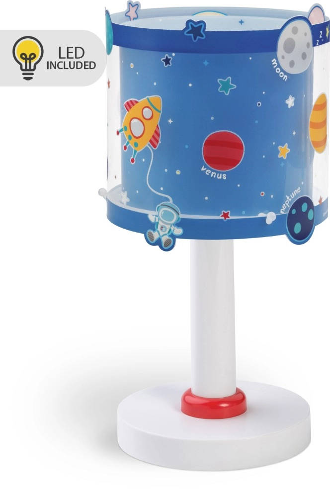 Tafellampje Planets blauw voor kinderkamer Dalber 8420406002231