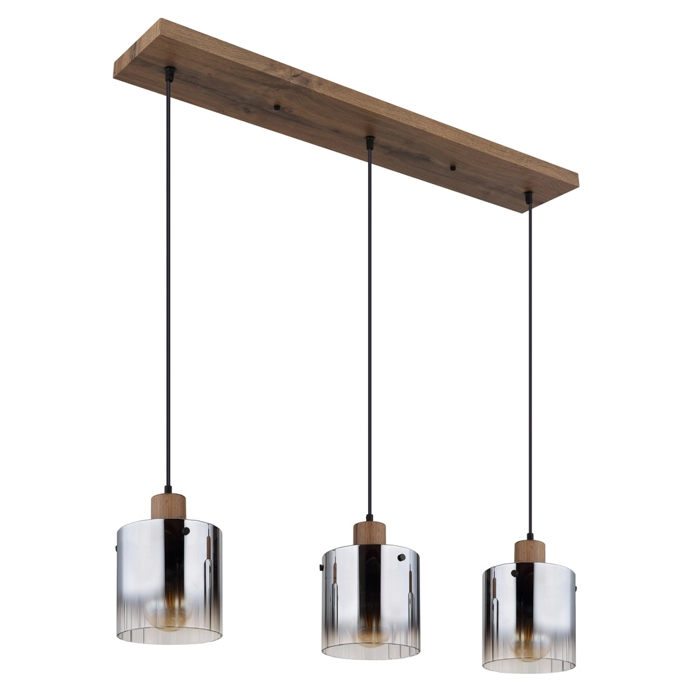 Hanglamp Underwood hout 3-lichts Globo 9007371475049