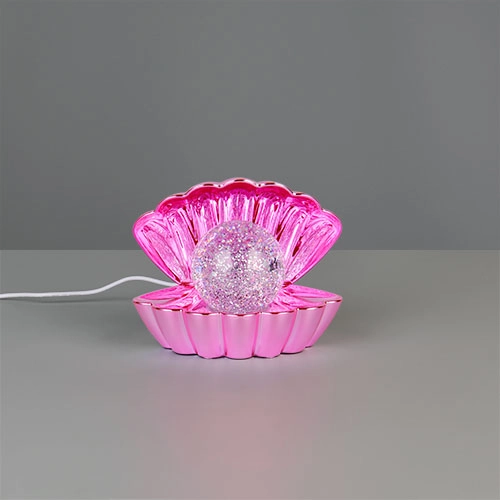 Tafellamp Shelly schelp roze Trio 4017807682014