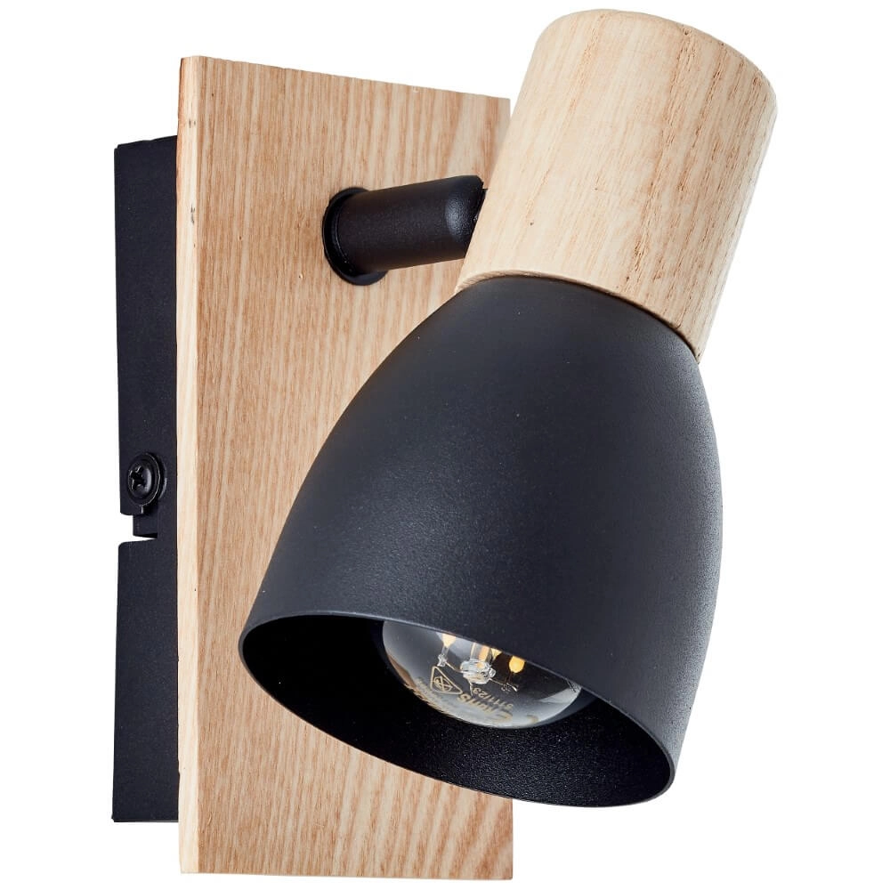 Wandlamp Daintree zwart Brilliant 4004353408663