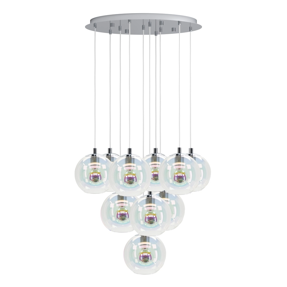 Hanglamp Ariscani 2 10-lichts chroom Eglo 9008606358113