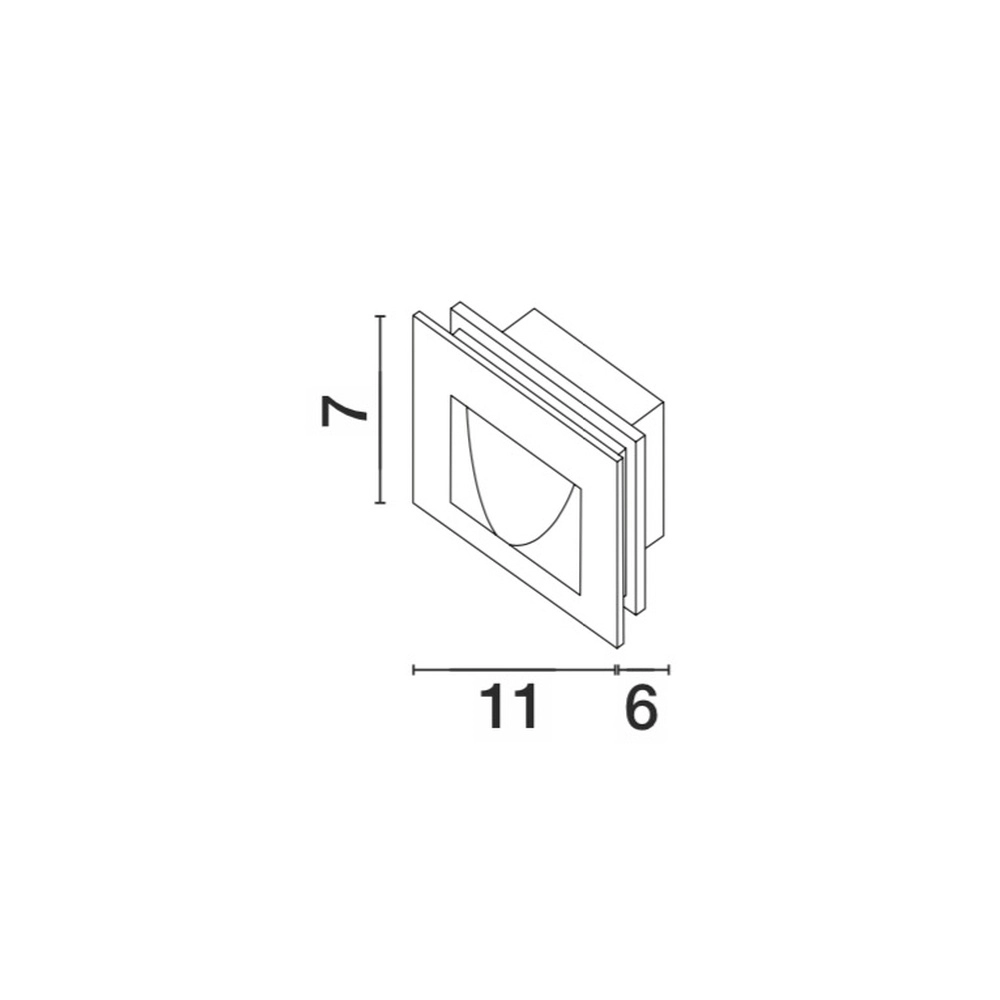 Inbouwlamp Krypton wit 11cm Lyora 5212017409393