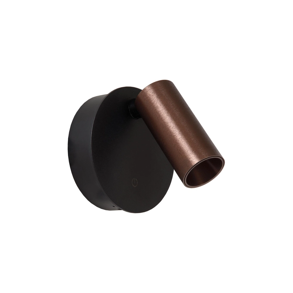 Oplaadbare wandlamp Toni magnetisch koffie bruin