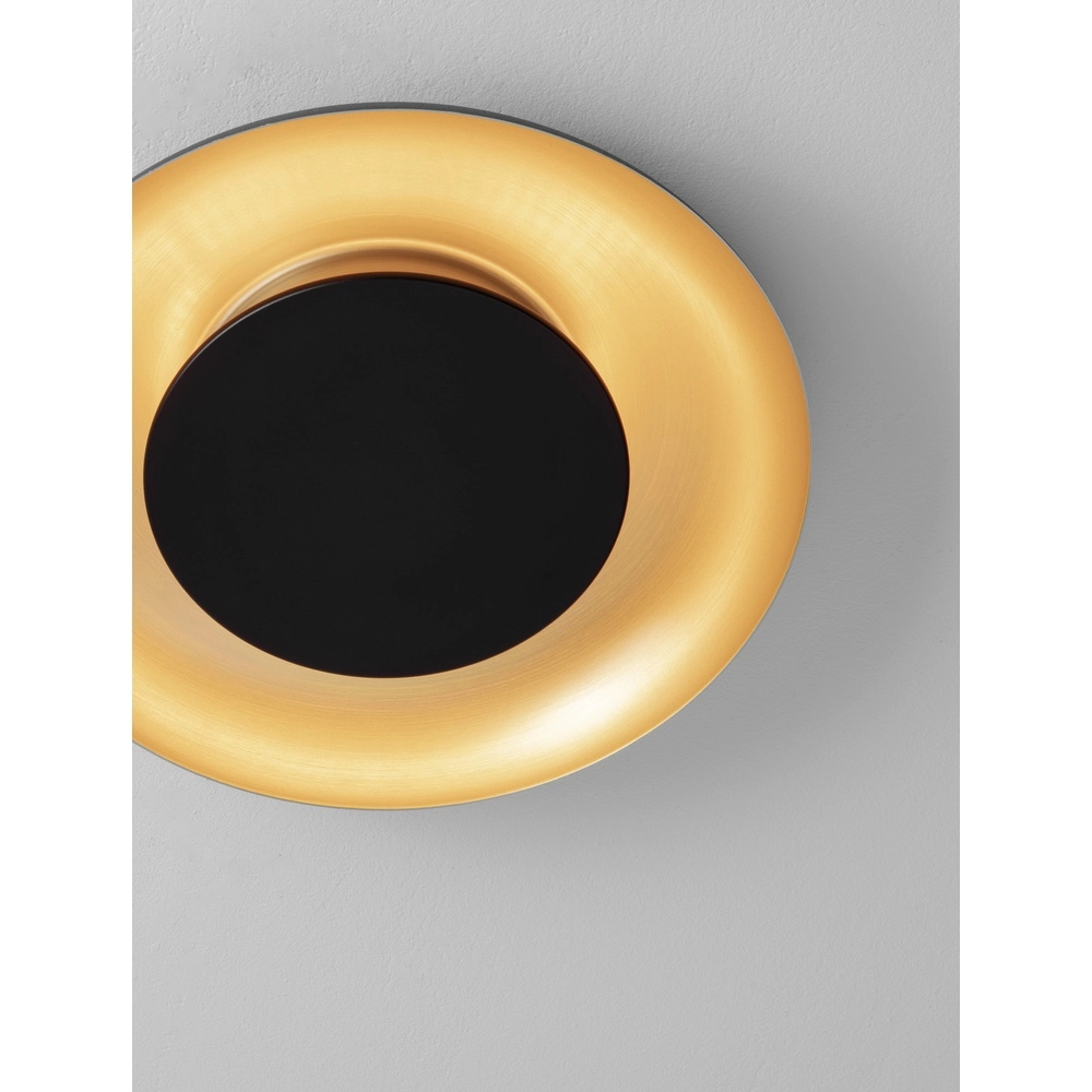 Design plafondlamp Epos Ø 40cm zwart met goud Lyora 5212017463203