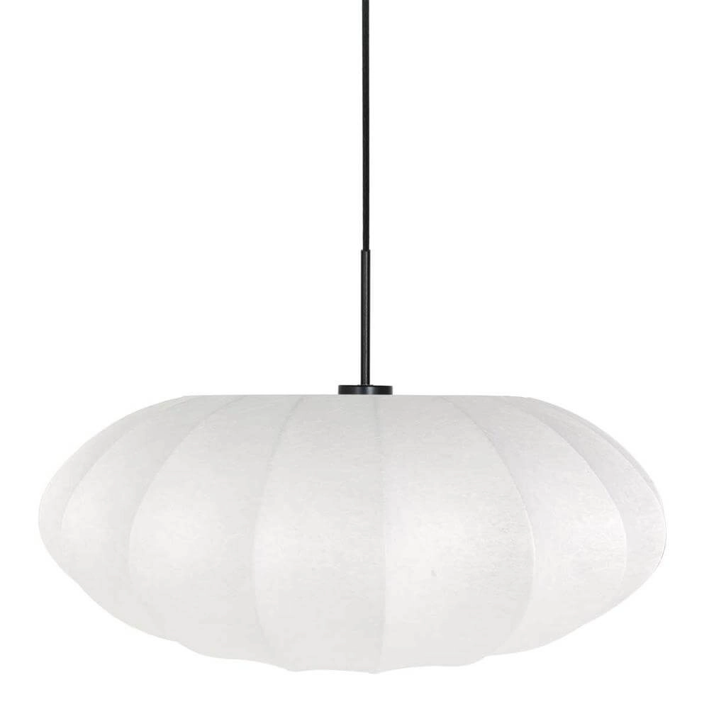 Hanglamp Sparkled Light zwart met witte kap Steinhauer 8712746173147