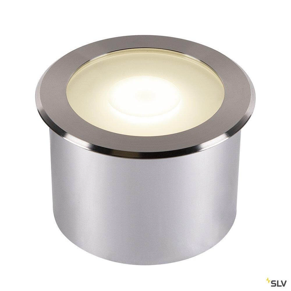 Grote led grondspot Dasar Flat warmwit licht