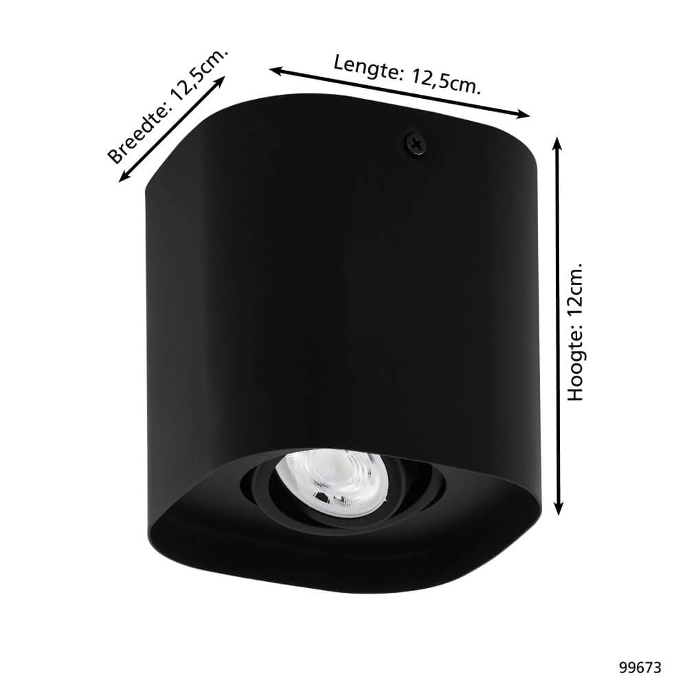 Opbouwspot Zigbee Caminales-Z 1-lichts zwart Eglo 9002759996734