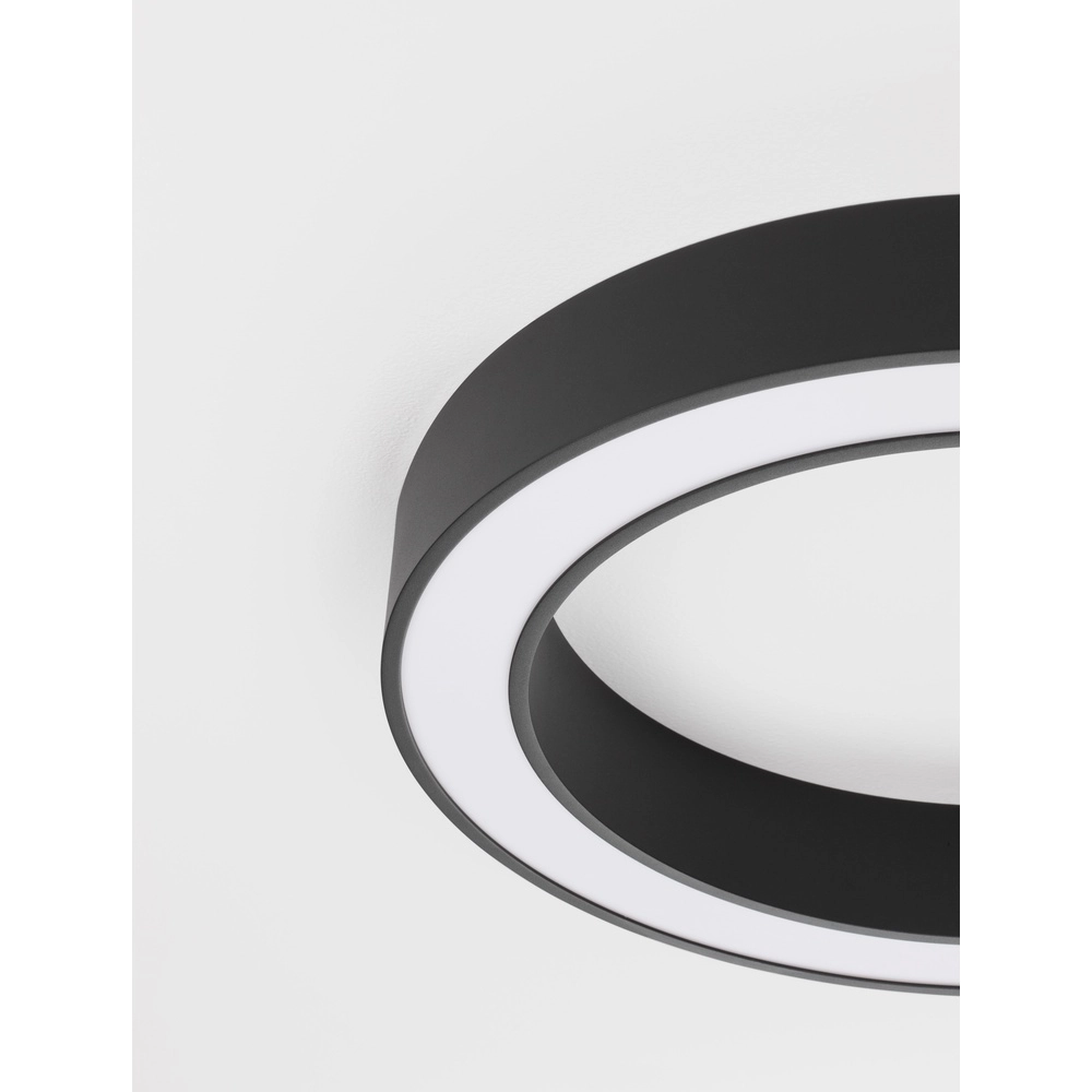 Plafondlamp Morbido zwart Ø 60cm Lyora 5212017438584