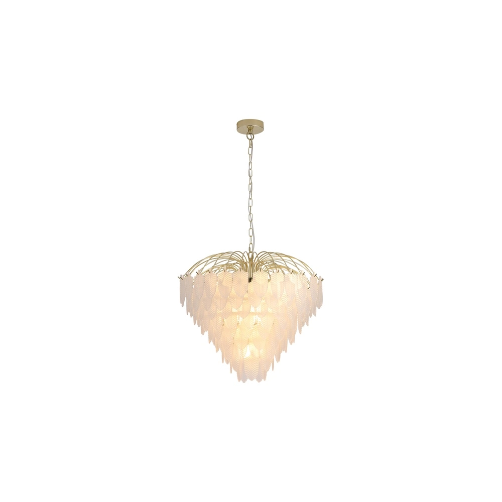 Hanglamp Feather 10-lichts goud Hanglamp Feather 10-lichts goud