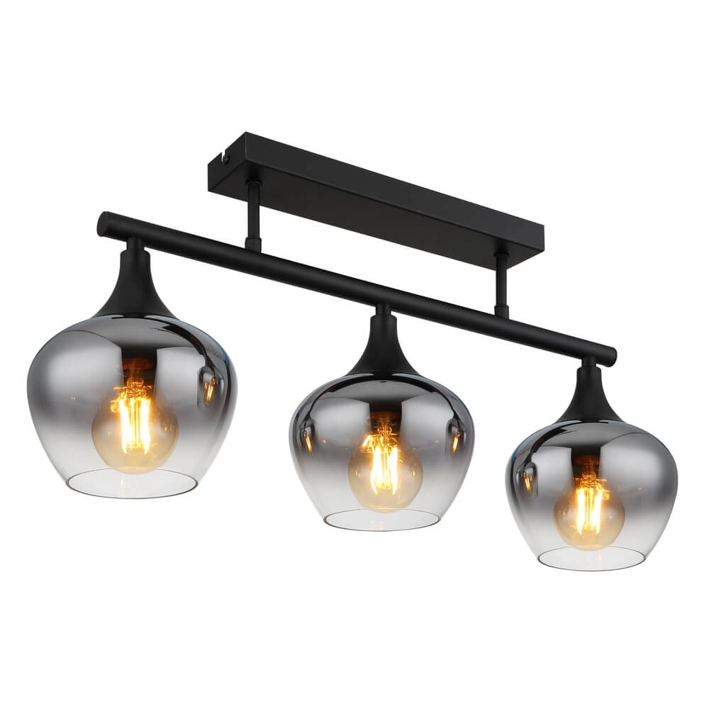 Zwarte plafondlamp Maxy 3-lichts