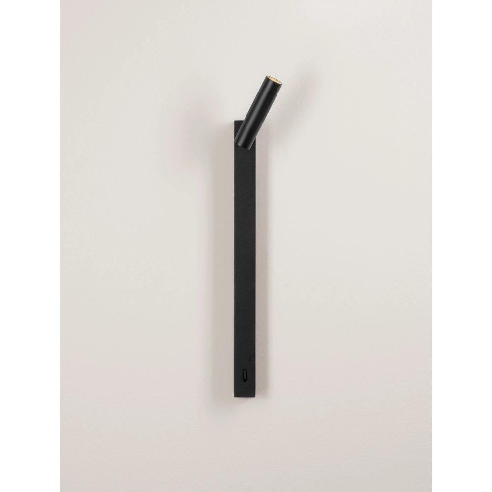 Bedlampje Tondo zwart Lyora 5212017478085