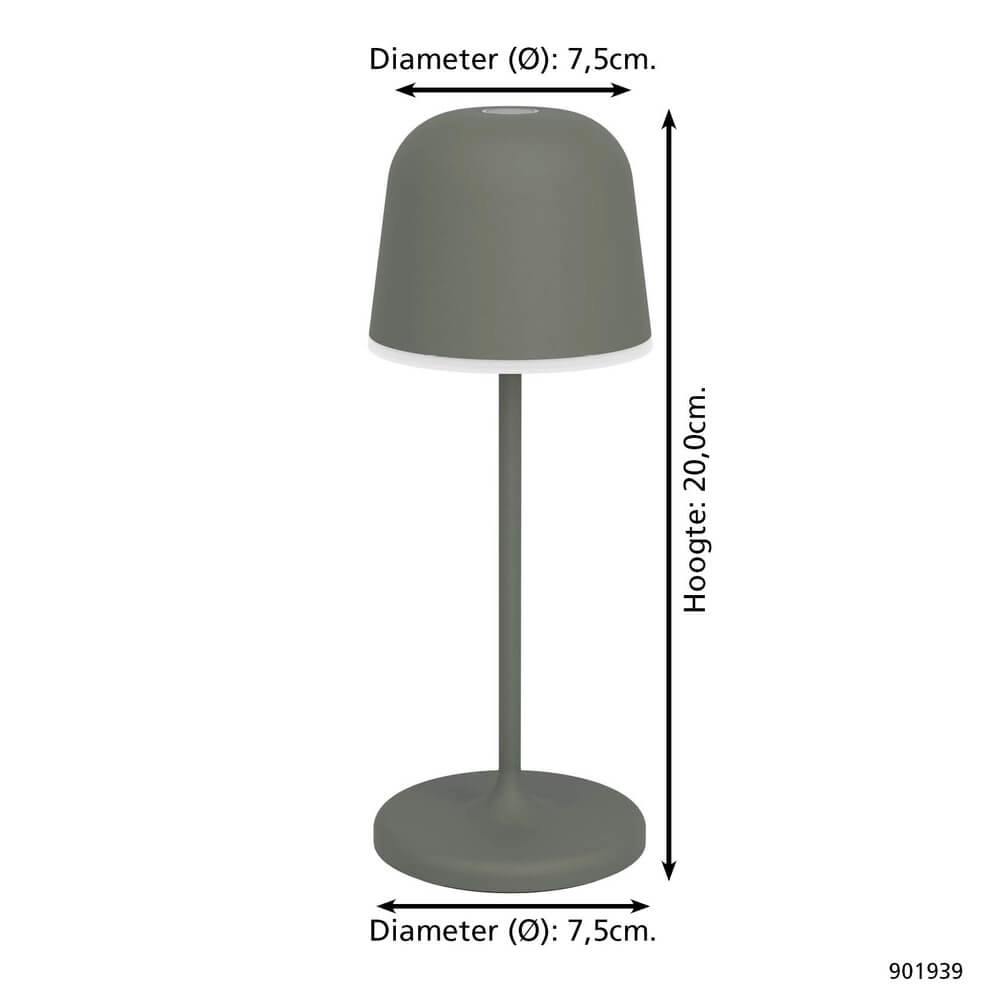 Tafellamp Mannera groen design Eglo 9008606355563