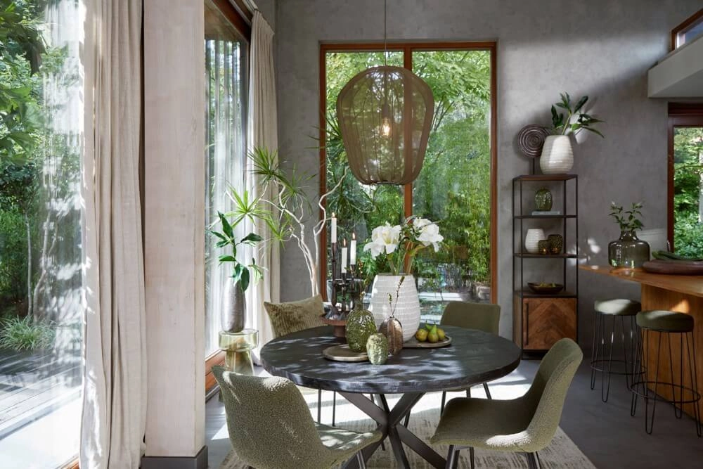 Groene hanglamp Plumeria Ø 50cm Light & Living 8717807651466