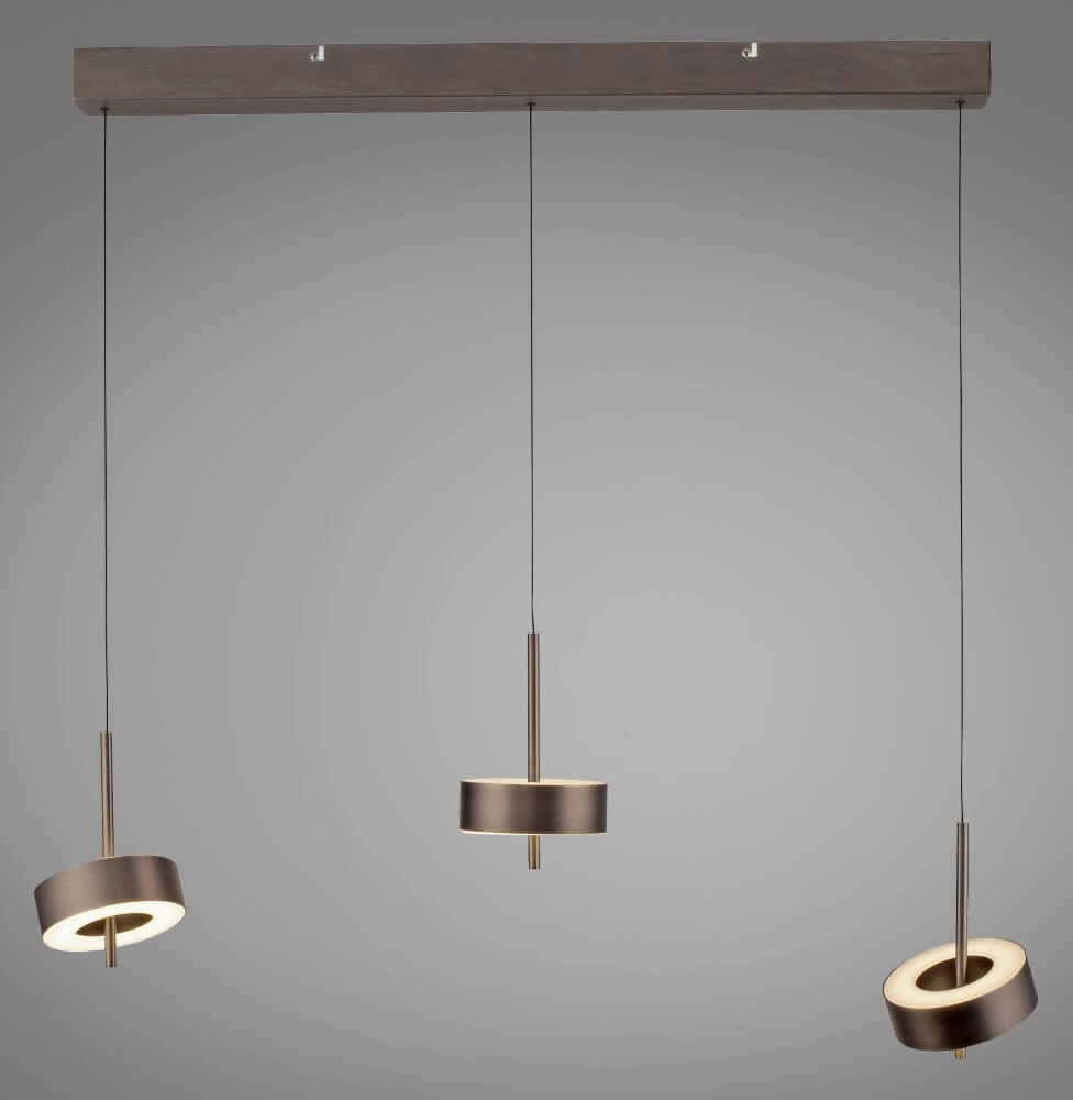 3-lichts hanglamp Q-Rotate bruin modern Paul Neuhaus 4012248383155