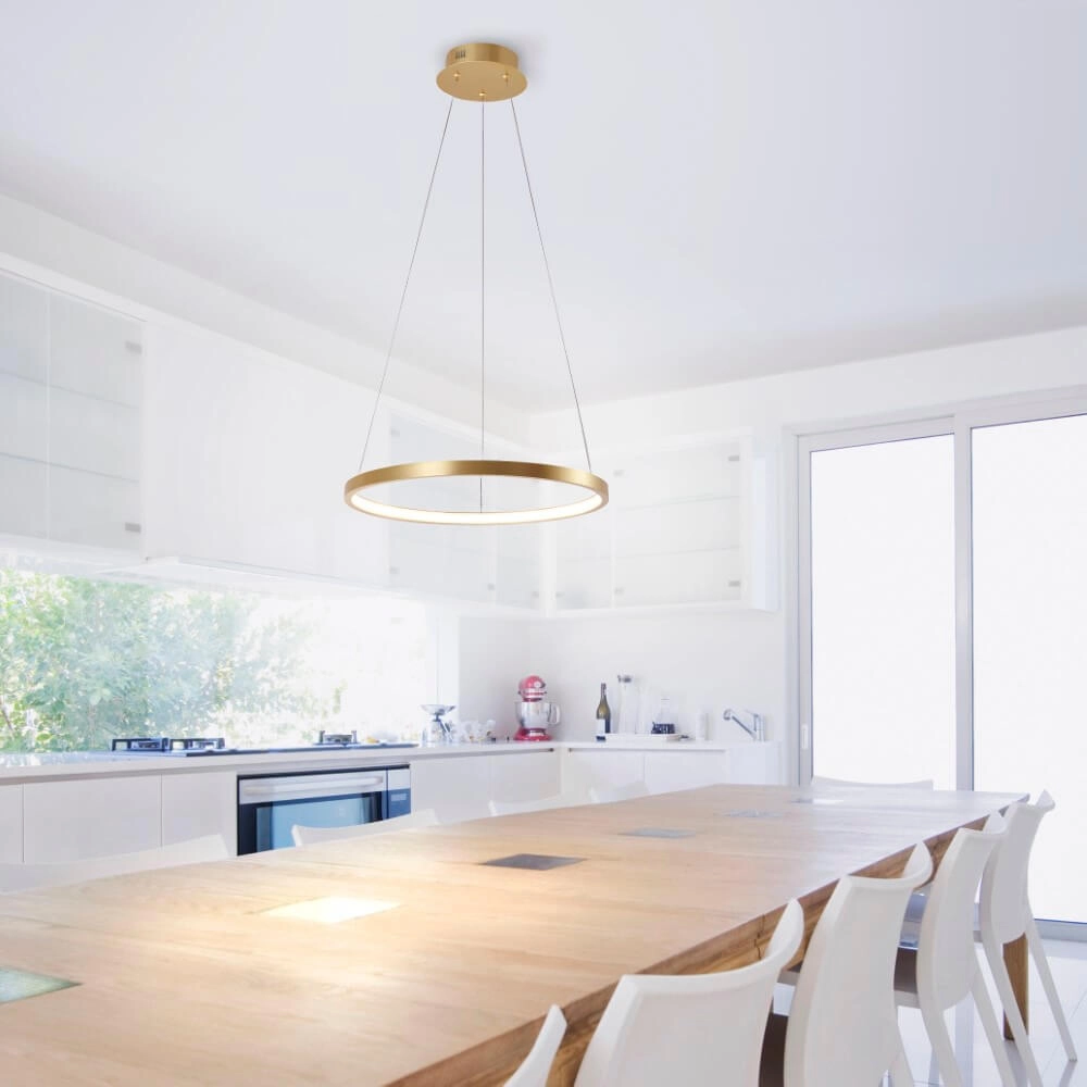 Ronde hanglamp Circle goud Ø 39cm Just Light 4043689960391