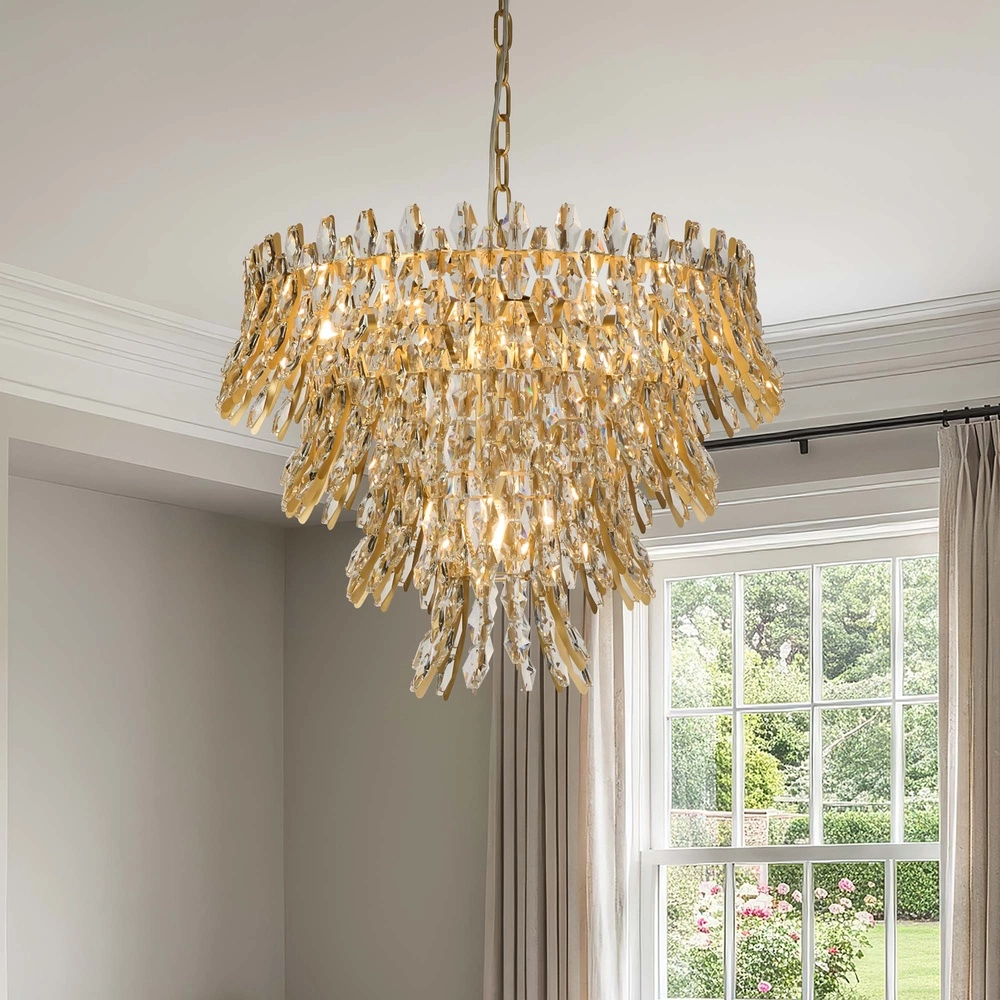 Kroonluchter Monarch goud Ø 60cm Searchlight 5,05342E+12