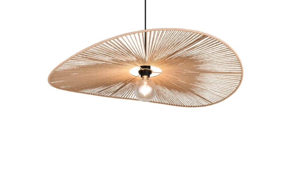 Grote japandi hanglamp Laurine Ø 78cm Trio 4017807637632